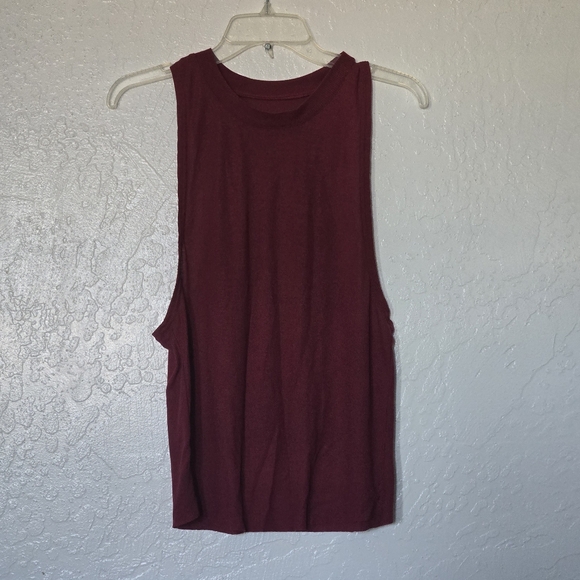 Set Of 3 Alo Yoga - Black Cherry Red, Moss Green, and Light Blue Tank TOPS SZ S - Picture 12 of 16